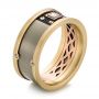 Carbon Fiber Men's Wedding Ring - Three-Quarter View -  103861 - Thumbnail
