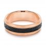 Carbon Fiber Men's Wedding Ring - Flat View -  106286 - Thumbnail