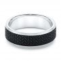 Carbon Fiber Men's Wedding Ring - Flat View -  106235 - Thumbnail