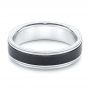 Carbon Fiber Men's Wedding Ring - Flat View -  106240 - Thumbnail