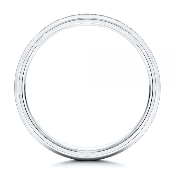 Carbon Fiber Men's Wedding Ring - Front View -  106235