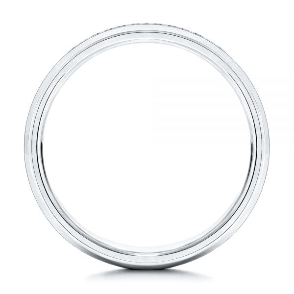 Carbon Fiber Men's Wedding Ring - Front View - 106235