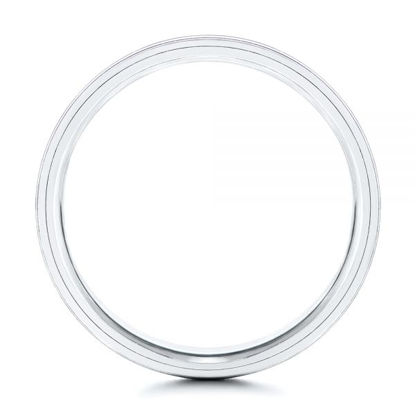 Carbon Fiber Men's Wedding Ring - Front View -  106240
