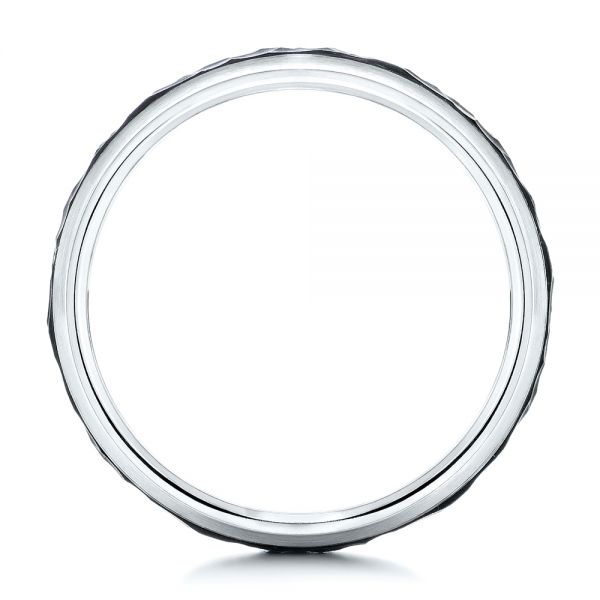 Carbon Fiber Men's Wedding Ring - Front View - 106246