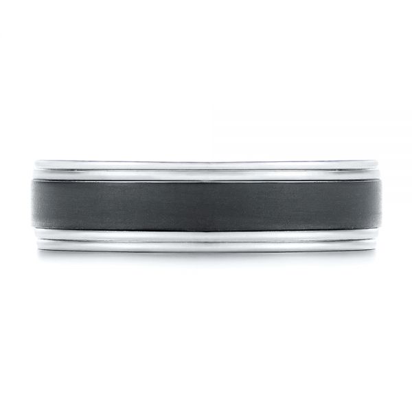 Carbon Fiber Men's Wedding Ring - Top View -  106240