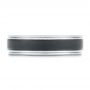 Carbon Fiber Men's Wedding Ring - Top View -  106240 - Thumbnail