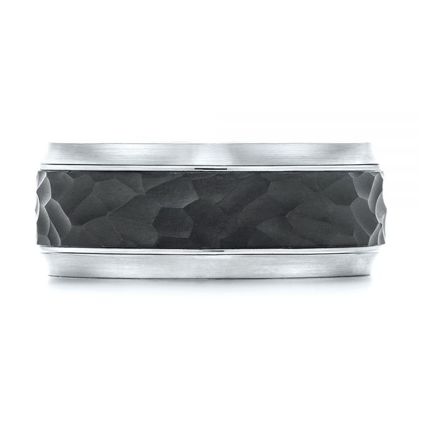 Carbon Fiber Men's Wedding Ring - Top View - 106246