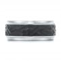 Carbon Fiber Men's Wedding Ring - Top View -  106246 - Thumbnail