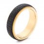 Carbon Fiber Men's Wedding Band - Three-Quarter View -  106287 - Thumbnail