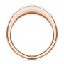 18k Rose Gold 18k Rose Gold Channel Set Diamond Ring - Front View -  107227 - Thumbnail
