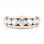 18k Rose Gold 18k Rose Gold Channel Set Diamond Ring - Top View -  107227 - Thumbnail