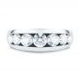  18K Gold Channel Set Diamond Ring - Top View -  107227 - Thumbnail