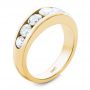 18k Yellow Gold 18k Yellow Gold Channel Set Diamond Ring - Three-Quarter View -  107227 - Thumbnail