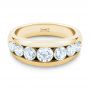 18k Yellow Gold 18k Yellow Gold Channel Set Diamond Ring - Flat View -  107227 - Thumbnail