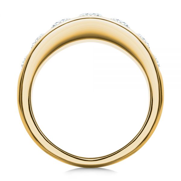 18k Yellow Gold 18k Yellow Gold Channel Set Diamond Ring - Front View -  107227