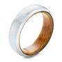 Cobalt Chrome Men's Wedding Ring - Three-Quarter View -  105892 - Thumbnail