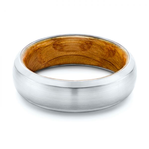 Cobalt Chrome Men's Wedding Ring - Flat View -  105892
