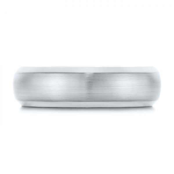 Cobalt Chrome Men's Wedding Ring - Top View -  105892