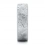 Cobalt Men's Wedding Ring With Meteorite Inlay - Side View -  105891 - Thumbnail