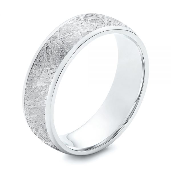 Cobalt Meteorite Men's Wedding Band - Image