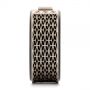 Contemporary Carbon Fiber Diamond Wedding Band - Side View -  105526 - Thumbnail