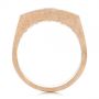 14k Rose Gold 14k Rose Gold Cushion Cut Diamond Men's Band - Front View -  105165 - Thumbnail