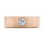 14k Rose Gold 14k Rose Gold Cushion Cut Diamond Men's Band - Top View -  105165 - Thumbnail