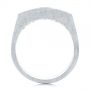 18k White Gold 18k White Gold Cushion Cut Diamond Men's Band - Front View -  105165 - Thumbnail