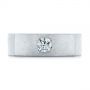 14k White Gold 14k White Gold Cushion Cut Diamond Men's Band - Top View -  105165 - Thumbnail