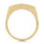 18k Yellow Gold Cushion Cut Diamond Men's Band - Front View -  105165 - Thumbnail