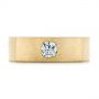 14k Yellow Gold 14k Yellow Gold Cushion Cut Diamond Men's Band - Top View -  105165 - Thumbnail