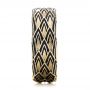 18k Yellow Gold 18k Yellow Gold Custom Black Antiqued Blue Sapphire Men's Band - Side View -  103911 - Thumbnail