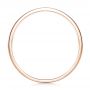 18k Rose Gold 18k Rose Gold Custom Black Antiqued Engraved Men's Band - Front View -  103281 - Thumbnail