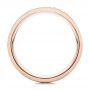 14k Rose Gold 14k Rose Gold Custom Black Antiqued Engraved Men's Band - Front View -  103613 - Thumbnail