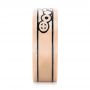 18k Rose Gold 18k Rose Gold Custom Black Antiqued Engraved Men's Band - Side View -  103281 - Thumbnail