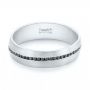  Platinum Platinum Custom Black Diamond Men's Wedding Band - Flat View -  103036 - Thumbnail