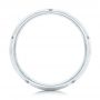  Platinum Custom Black Diamond Men's Wedding Band - Front View -  102745 - Thumbnail