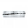  Platinum Platinum Custom Black Diamond Men's Wedding Band - Top View -  103036 - Thumbnail