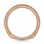 14k Rose Gold 14k Rose Gold Custom Black Diamond And Brushed Men's Band - Front View -  102045 - Thumbnail