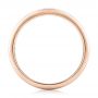18k Rose Gold 18k Rose Gold Custom Blue Sapphire Men's Band - Front View -  102750 - Thumbnail