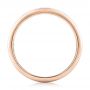 14k Rose Gold 14k Rose Gold Custom Blue Sapphire Men's Band - Front View -  102750 - Thumbnail