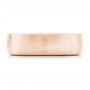 14k Rose Gold 14k Rose Gold Custom Blue Sapphire And Diamond Men's Wedding Band - Top View -  102779 - Thumbnail