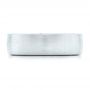  Platinum Custom Blue Sapphire And Diamond Men's Wedding Band - Top View -  102779 - Thumbnail