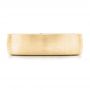 18k Yellow Gold 18k Yellow Gold Custom Blue Sapphire And Diamond Men's Wedding Band - Top View -  102779 - Thumbnail