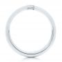 18k White Gold 18k White Gold Custom Brushed Diamond Men's Band - Front View -  102799 - Thumbnail