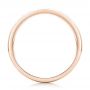 14k Rose Gold 14k Rose Gold Custom Brushed Diamond Men's Wedding Band - Front View -  102812 - Thumbnail