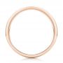 14k Rose Gold 14k Rose Gold Custom Brushed Diamond Men's Wedding Band - Front View -  102812 - Thumbnail