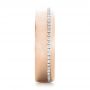 18k Rose Gold 18k Rose Gold Custom Brushed Diamond Men's Wedding Band - Side View -  102812 - Thumbnail