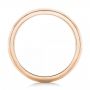 18k Rose Gold 18k Rose Gold Custom Brushed Men's Wedding Band - Front View -  102843 - Thumbnail