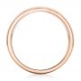 18k Rose Gold 18k Rose Gold Custom Brushed Men's Wedding Band - Front View -  103280 - Thumbnail